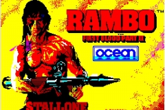 Ramboâ€˜s First Blood ZX Spectrum loading screen