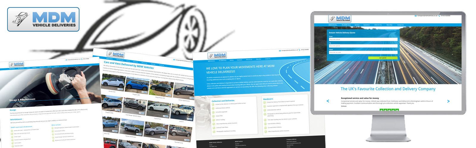 MDM Website Screenshots