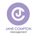 Jane Compton Management logo encased with a purple circle
