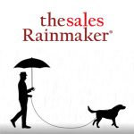 man walking do with sales rainmaker logo above