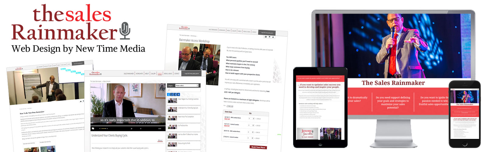 Website Screenshots of Sales Rainmaker
