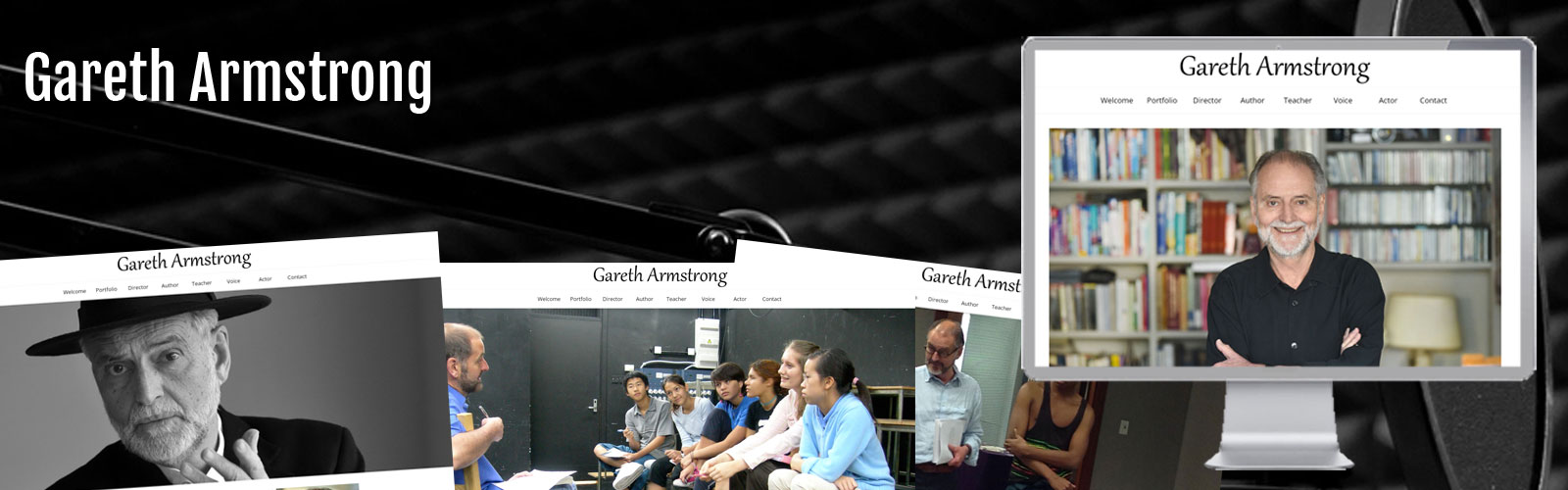 Gareth Armstrong website screenshots