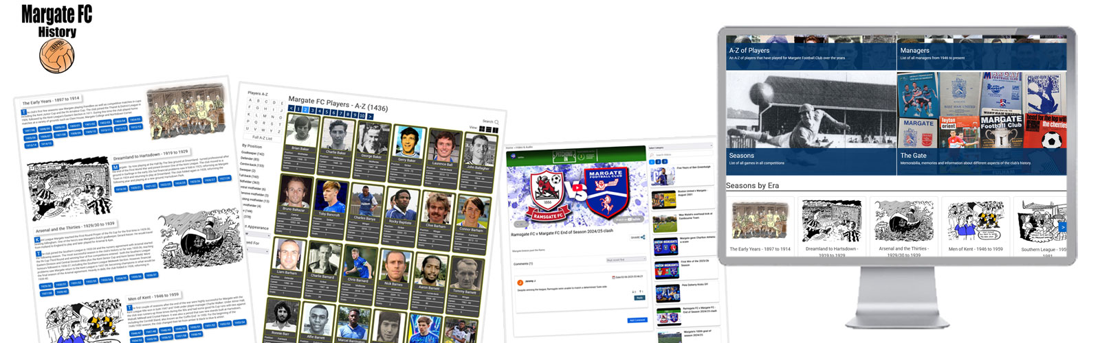 Margate FC History website images